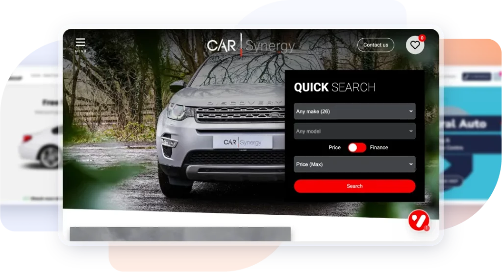 Example of automotive websites for dealerships by Click Dealer