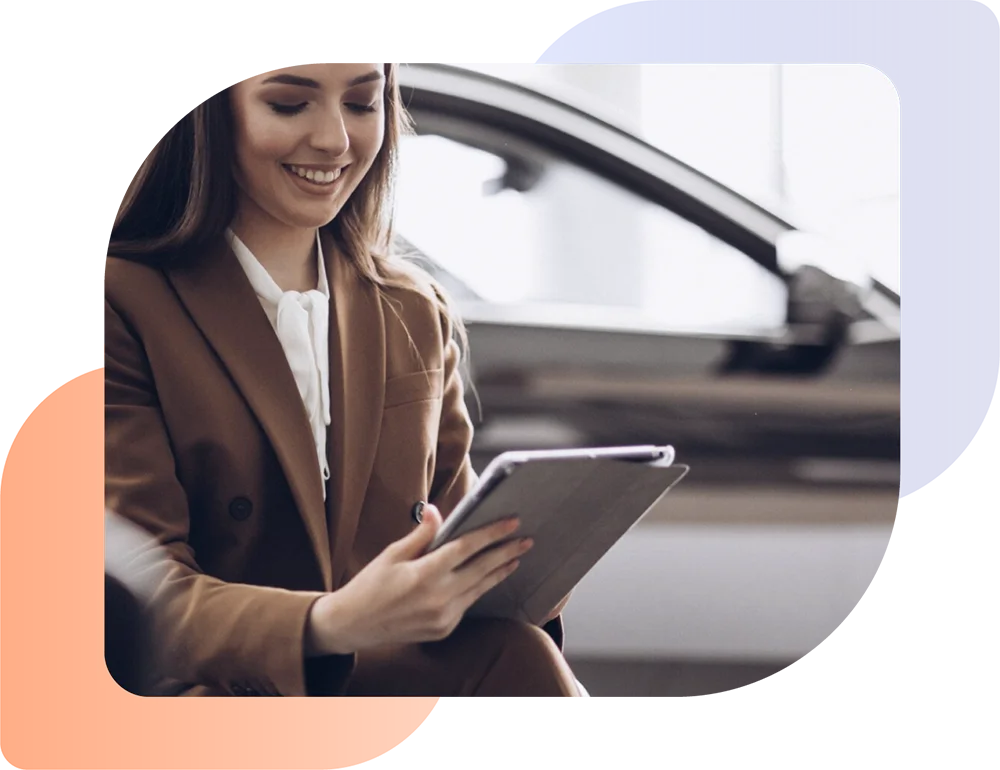 Lady checking how to make her VAT digital on a tablet