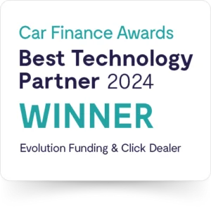 car finance awards 2024 best technology winners evolution funding and click dealer