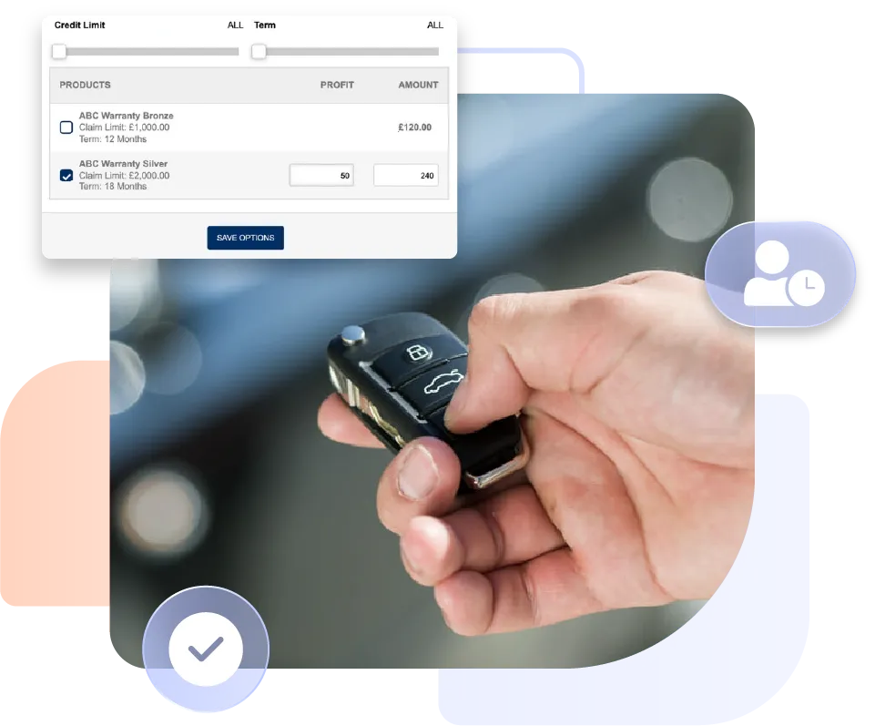 a car key handed to a buyer on completion of the deal