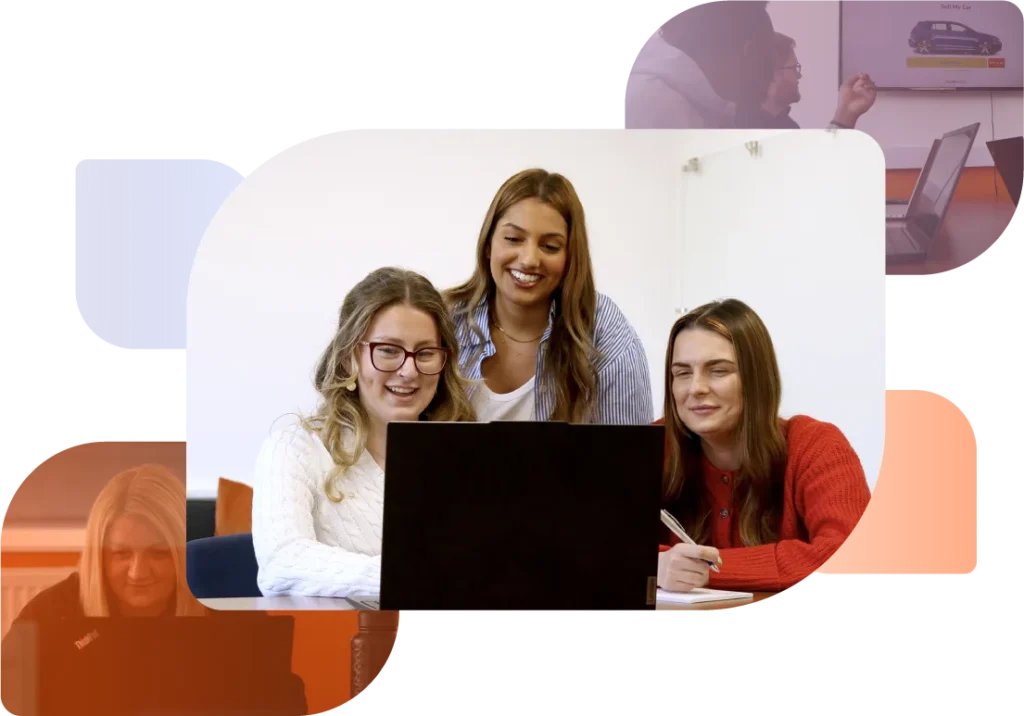 team members at click dealer's head office in stoke-on-trent