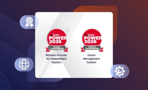 Highly commended Car Dealer Power Awards 2026 Website Provider for Independent Dealers and Dealer Management System